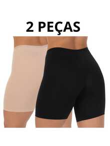 Kit 2 Short Anágua Segunda Pele Bermuda Poliamida premium sob Vestido  estilo Ciclista Não marca - sortidos - Visão 2