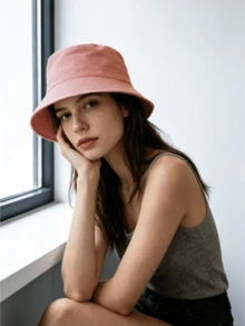 1pc Breathable Bucket Hat, Sun-Protective Customizable With Images Text Names Logos For Men And Women - Multicolor - View 6