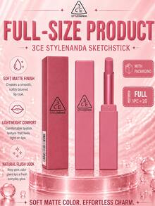Lipstik 3CE #SILENT BLOOM 13 2g, dengan tekstur beludru lembut, halus dan tidak membuat kering, sangat berpigmen dan dapat dilapisi, tahan lama dan tidak mudah luntur, cocok untuk warna kulit hangat maupun dingin. - #SILENT BLOOM 13 - View 6