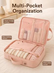 Travel Organizer Bag - Can Be Carried By Hand Or Worn As A Crossbody Bag, And Is Suitable For Roller Luggage; Can Be Used As A Travel Bag Or Shoulder Bag, Making It An Ideal Choice For Organizing Clothes During Business Trips And Vacations.,Back To School - View 3