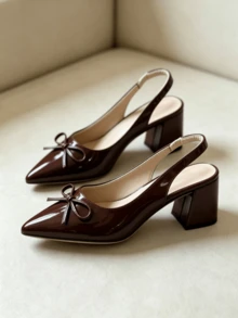 Women Pumps - 咖啡棕 - 查看 1