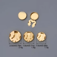 5/10pcs Metal Button Covers, Detachable Button Cover Clips, 3D Fashion Decorative Buttons, Button Fasteners With Pliers, DIY Handmade Accessories, Suitable For Dresses, Evening Gowns, Shirts - Multicolor - View 4