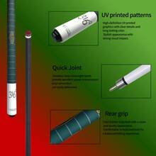 12.5mm Tip American 9-Ball Cue, 1/2 Split Design, Leopard Pattern, Cool Grip, 3/8*3 Quick Joint, Professional 10-Ball Cue, Professional Competition Cue, Suitable For Daily Practice And Competition, Perfect Gift For Billiards Enthusiasts - White - View 6