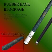 12.5mm Tip American 9-Ball Cue, 1/2 Split Design, Leopard Pattern, Cool Grip, 3/8*3 Quick Joint, Professional 10-Ball Cue, Professional Competition Cue, Suitable For Daily Practice And Competition, Perfect Gift For Billiards Enthusiasts - White - View 4
