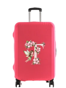 Little Elf Letter Print 18-32 Inch Durable Universal Luggage Cover, Dust-Proof And Scratch-Resistant Luggage Cover With Elastic Edge, Suitable For Flights, Honeymoon, Airport, Cruise, Business Travel, Unisex Travel Essential Accessory, Suitable For Family, Friends, Mother, Teacher, Fits Most Roller Luggage, Carry-On Bags, Trolley Bags,Back To School - Multicolor - View 29