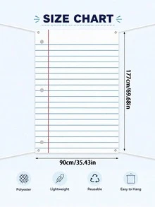 Fondo de papel de cuaderno gigante para el primer día de escuela, decoración de puerta de aula de bienvenida de vuelta a la escuela, tablero de anuncios, suministros para fiestas adecuados para aula y oficina, decoración de fiesta de vuelta a la escuela - Multicolor - Ver 9