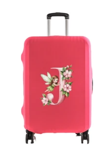 Little Elf Letter Print 18-32 Inch Durable Universal Luggage Cover, Dust-Proof And Scratch-Resistant Luggage Cover With Elastic Edge, Suitable For Flights, Honeymoon, Airport, Cruise, Business Travel, Unisex Travel Essential Accessory, Suitable For Family, Friends, Mother, Teacher, Fits Most Roller Luggage, Carry-On Bags, Trolley Bags,Back To School - Multicolor - View 33