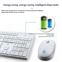 HP Wireless Keyboard And Mouse Combo, Office Mouse And Keyboard, Long Battery Life, Portable For Indoor And Outdoor Use, Durable, Computer Keyboard And Laptop Keyboard Mouse Set, Original HP CS10 - View 5