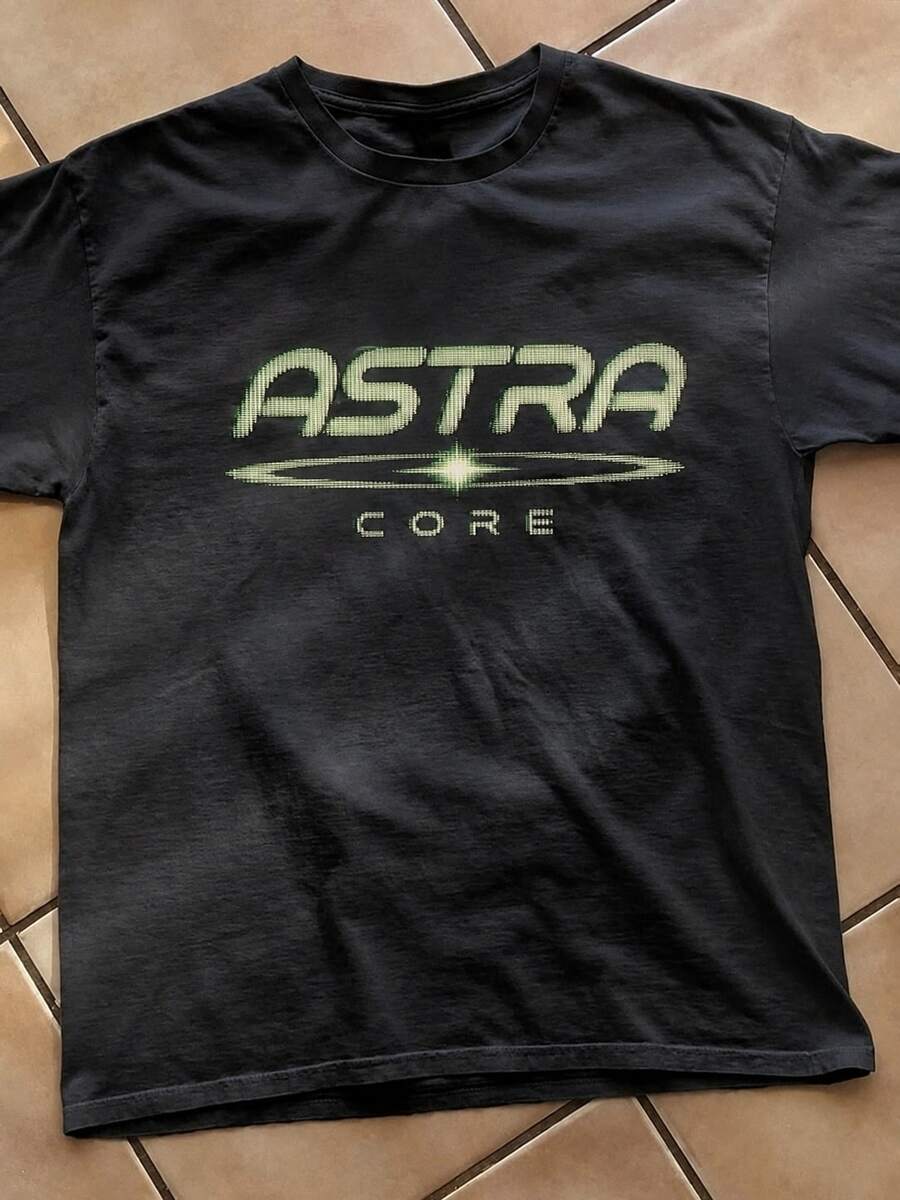 Unisex Pure Cotton T-Shirt, Men's Green "DVD Video Nostalgia" Logo T-Shirt, Retro Gaming T-Shirt, 2000s Aesthetic - Black 3 - View 1
