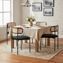 Velvet,Dining,Chair - Black - View 5