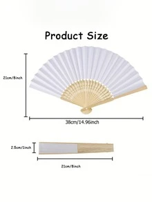 1/10/30/60/100/120pcs Customized Laser Engraved Personalized Hand Fans, Wedding Guest Favors, Bridal Shower Gifts - Multicolor - View 11
