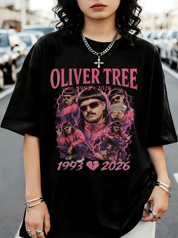 Oliver Tree Memorial Vintage Graphic T-Shirt, Y2K Graphic Tee, Retro Olivers Trees T-Shirt, Vintage Inspired Music Merch, Olivers Trees Tee