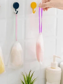 10/5/3/1pc Random Color Foam Net With Drawstring, Soap Storage Bag Foam Net, Face Wash Foam Net, Protect The Skin Clean And Sanitary, Let The Foam More, Suitable For Family Bathroom, Travel, Dormitory Home Bathroom Decor Fall Decor Back To School - Multicolor - View 4