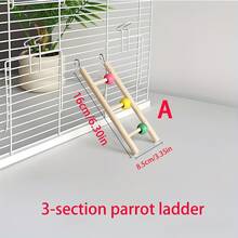 1pc Parrot Colorful Bead Ladder, Multiple Sizes Available, Parrot Climbing Hook Play & Entertainment Ladder, Suitable For Cockatiel/Budgie/Lovebird/Small To Medium Parrots, Universal Cage Climbing Ladder, Bird Cage Accessory, Parrot Toy (Random Color Bead Combination) - Classic Straight Ladder - View 11