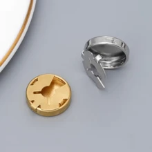 5/10pcs Metal Button Covers, Detachable Button Cover Clips, 3D Fashion Decorative Buttons, Button Fasteners With Pliers, DIY Handmade Accessories, Suitable For Dresses, Evening Gowns, Shirts - Multicolor - View 12