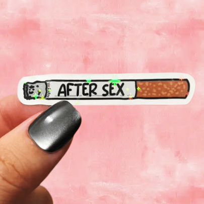 AFTER Cigarette Fun Stickers Vintage Quirky Personalized Decorative Stickers - Waterproof Vinyl Stickers - Durable Matte Surface, Self-Adhesive Bumper Stickers, Suitable For Cars, Windows, Laptops, Trucks, Water Bottles - Multi-Purpose Durable Design, Car Stickers