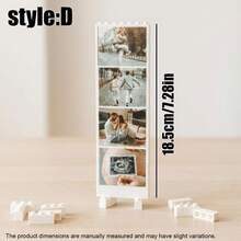 Customized Photo Building Blocks For Couples, Suitable As Boyfriend Gift, Anniversary Gift, Couple Gift, Men's Gift, Personalized Gift, Personalized Anniversary Photo Gift, Romantic Collectible, Customized Building Block Collectible, Couple Birthday Gift, Wedding Anniversary, Valentine's Day Collectible - C-couple Building Blocks - View 8