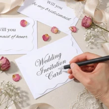 1/12 Set Kartu Lamaran Pengiring Pengantin, Kartu Lamaran "Maukah Kamu Menjadi Pengiring Pengantinku?" - Pengiring pengantin perempuan - View 3