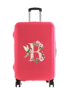 Little Elf Letter Print 18-32 Inch Durable Universal Luggage Cover, Dust-Proof And Scratch-Resistant Luggage Cover With Elastic Edge, Suitable For Flights, Honeymoon, Airport, Cruise, Business Travel, Unisex Travel Essential Accessory, Suitable For Family, Friends, Mother, Teacher, Fits Most Roller Luggage, Carry-On Bags, Trolley Bags,Back To School - Multicolor - View 31