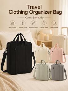 Travel Organizer Bag - Can Be Carried By Hand Or Worn As A Crossbody Bag, And Is Suitable For Roller Luggage; Can Be Used As A Travel Bag Or Shoulder Bag, Making It An Ideal Choice For Organizing Clothes During Business Trips And Vacations.,Back To School - View 4