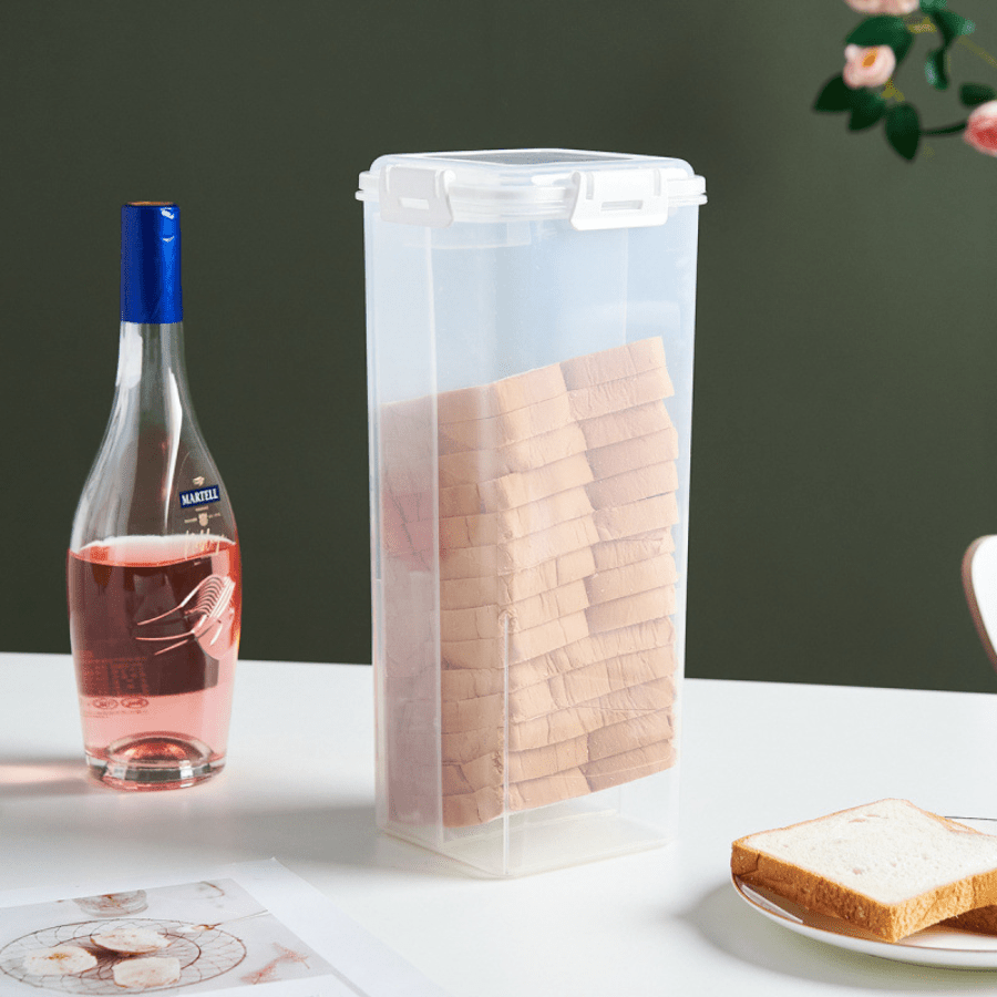 Bread Toast Storage Box Fresh-Keeping Box Bread Toast Storage Box Bread Storage Distribution Box Sealed Jar