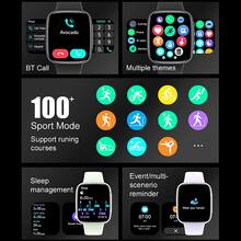 Dymonde GTX20 Multifunction Smart Watch, 1.85-Inch HD Touch Screen, Multiple Sports Modes, Sleep Monitoring, DIY Watch Face, Stopwatch, Alarm, Calendar, Calculator, Bluetooth Calling, Message Notification, Suitable For Android And IOS Sports Watch - Black - View 5
