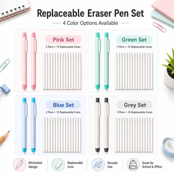 17 pezzi/Set Gomme professionali per disegno e arte, gomme di precisione espandibili con pulsante, utilizzate per la pulizia e la cancellazione senza polvere, pittura, design, forniture per l'apprendimento di studenti e artisti, forniture scolastiche, forniture per ufficio e accessori