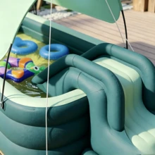 Inflatable Swimming Pool, Sunshade Swimming Pool, Swimming Tub, Foldable Swimming Pool, Wading Pool, Inflatable Ball Pit - C - View 4