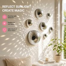 12Pcs Mixed Size Disco Ball Hemisphere Set, Silver Mirror Tiled Disco Balls For Bachelorette Party, Birthday, Disco Themed Party, Bar, Home Decor, DIY Crafts & Photo Props - 4 Sizes / 12pcs - View 6