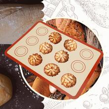 4/5pcs Silicone Baking Mat Set, Non-Stick Reusable Macaron Baking Sheet, Heat-Resistant Fiberglass Cookie Mat, Round And Square Silicone Pastry Mat Suitable For Oven, Macaron, Cookie, Pastry - View 11