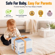 Hauture Large Capacity Bottle Sterilizer, 5-Minute Steam Sterilizer For Bottles, Pacifiers & Pump Parts,Baby Shower Gift For New Parents - White - View 11