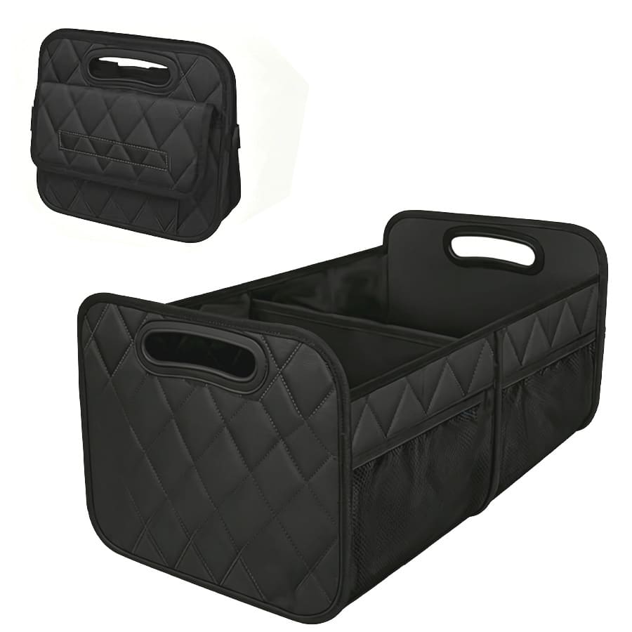 1 Car Trunk Storage Box, Vehicle Storage Container, 6-Pocket Organizer, Car Accessories, Automotive Storage, Luggage Compartment, Trunk - A - 查看 1