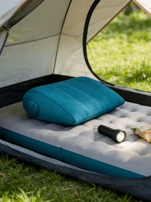 Bantal Segitiga Tiup PVC, Cocok untuk Sandaran Kaki Sofa di Rumah dan Luar Ruangan, Dapat Digunakan sebagai Bantal atau Bantalan, Tidak Membutuhkan Daya, Portabel untuk Perjalanan, Bahan Mudah Dibersihkan - MultiWarna - View 4