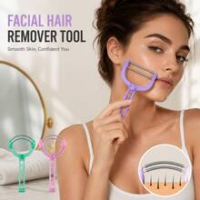 2PCS Portable Manual Facial Hair Removers For Women, Face, Chin, Cheeks & Upper Lip Hair Removal Tool, Precision Spring Epilator, Reusable Beauty Grooming Accessory - View 1