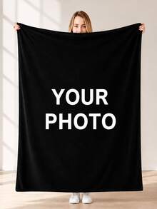 Customized Photo Flannel Blankets,Allowing You To Choose Your Own Photos(Including Wedding Couples,Families,Pets,Friends,Etc.)Or Any Photos.The Soft Flannel Blanket Is Made With Digital Printing Technology And Can Be Hand-Washed Or Machine-Washed. - Multicolor - View 1
