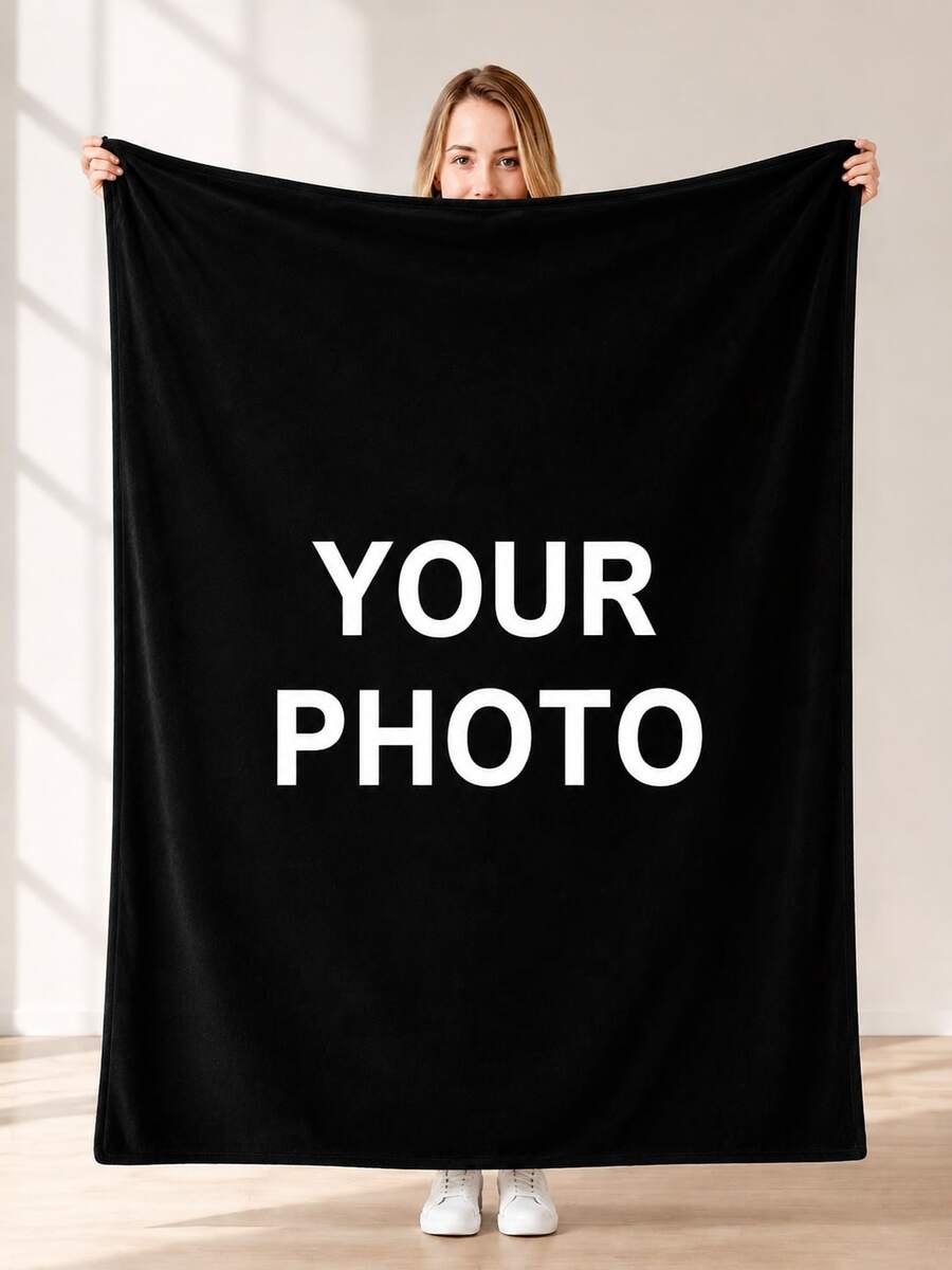 Customized Photo Flannel Blankets,Allowing You To Choose Your Own Photos(Including Wedding Couples,Families,Pets,Friends,Etc.)Or Any Photos.The Soft Flannel Blanket Is Made With Digital Printing Technology And Can Be Hand-Washed Or Machine-Washed. - Multicolor - View 1
