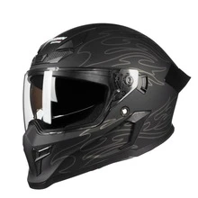 Crown Racing DOT Certified Reversible Double-Sided Mirror Motorcycle Helmet, Modular Open Face Shield, Dual Sun Visor - Multicolor - View 12