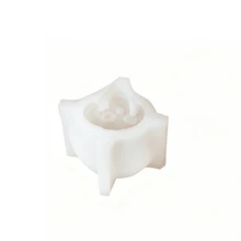Smiling Witch Hat Skull Silicone Candle Mold 3D Carved Pumpkin Ghost Candle Mould DIY Soap Resin Casting Halloween Spooky Funny Party Home Decor - A - View 9