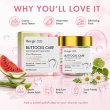 60G Niacinamide Butt Scrub With Watermelon Extract / Chamomile Flower / Aloe Vera Leaf Extract / Centella Asiatica Leaf Extract / Niacinamide Extract, Cleanses Skin Keratin, Moisturizes And Improves Rough Buttocks To Smooth And Refined - Watermelon - View 4