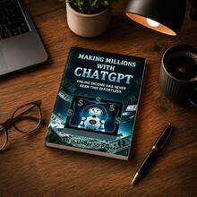 Guía Creativa de Ingresos Online con IA de ChatGPT, Portada de Robot Futurista, Manual de Inspiración de Prompts para Creadores, Estudiantes y Trabajadores Digitales - A-colorido - Ver 7
