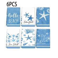 2/4/6pcs/Set, Lap Piring, Lap Dapur, Lap Tangan Kamar Mandi Tema Kartun Laut Modern, Lap Tangan Lembut, Desain Bintang Laut dan Kerang, Dapat Dicuci dengan Mesin, Lap Tangan Persegi Panjang, Cocok untuk Perlengkapan Pesta Pantai, Hadiah Rumah untuk Ibu, Hadiah Pesta Rumah Baru, Kain Pembersih Dapur yang Dapat Digunakan Kembali untuk Dekorasi Dapur Rumah - MultiWarna - View 13