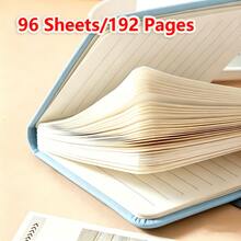 دفتر ملاحظات محمول A7، 3 قطع/عبوة، دفتر ملاحظات جيب صغير بسيط، 96 ورقة/192 صفحة داخلية مسطرة، إغلاق بشريط مطاطي، مناسب للكتابة والرسم وأنشطة المدرسة ومكافآت الطلاب، لوازم القرطاسية، متوفر ب- 4 ألوان - 3 قطع - مشاهدة 6