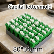 Juego de sellos de letras de arcilla polimérica, sello de arcilla de cerámica personalizado, estampado en relieve DIY, actividades familiares - Multicolor - View 19