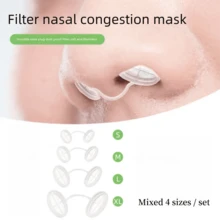 4 Sizes/Nose Mask Set With Invisible Filter, Blocks Dust, Pollen And Smog, Filters Exhaled Air; Simple Insert Design, Easy To Wear And Remove, Soft And Discreet Comfort, Suitable For Daily Use; 4 Sizes Fit Various Nose Shapes, Travel Nose Mask - Multicolor - View 1