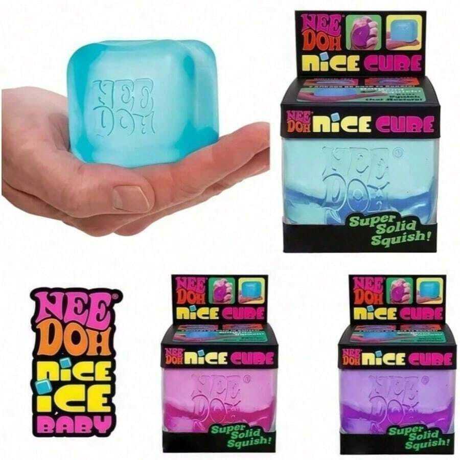asmodee Schylling NeeDoh Squishy Toys Sploot Splatplat 紓壓玩具,超柔軟慢回彈捏捏球,桌面式焦慮緩解手持玩具 - 彩色 - 查看 1