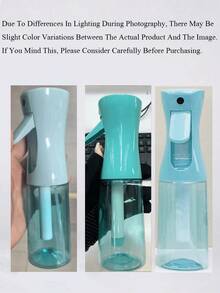 海星貝殼圖案 PET 可重複填充旅行噴霧瓶，專業高壓噴霧瓶，200/300ml 高壓連續自動真空細霧噴頭，美髮造型工具，美髮護理產品，配件，旅行必需品 - 彩色 - 查看 11