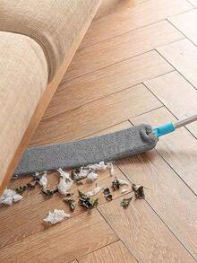 1pc Lightweight Flat Mop, Flat Mop, Lightweight Cleaning, Household Mop, Floor Cleaning, Dry And Wet Use, Soft Mop With Lightweight Flexible Mop Head Design, Easily Reach Under Furniture, Cleaning Tool, Kitchen Utensil, Separate Replacement Cloth Optional - Default - View 3