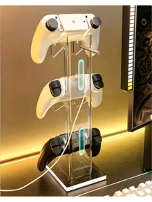 1件式耳機架與控制器收納架，桌面式耳機收納架，適用於電競耳機、控制器、遊戲手把與手機 - 多色A - 查看 4
