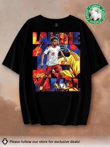 Vintage Spain National Team Jersey No. 19, Red And Blue, Urban Graffiti Style, Color Blocks, Graphic, For Men, Women And Youth, 90s Retro, Bo Style - Black - View 1