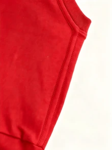 Relax Vacation Tee, Oversized 180g Lightweight Cotton, Casual Beach Holiday Top For Men - 紅色 - 查看 6